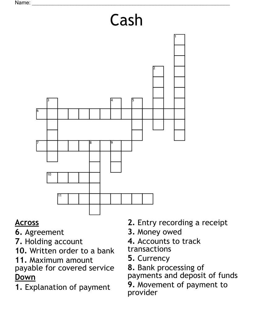 Cash Crossword
