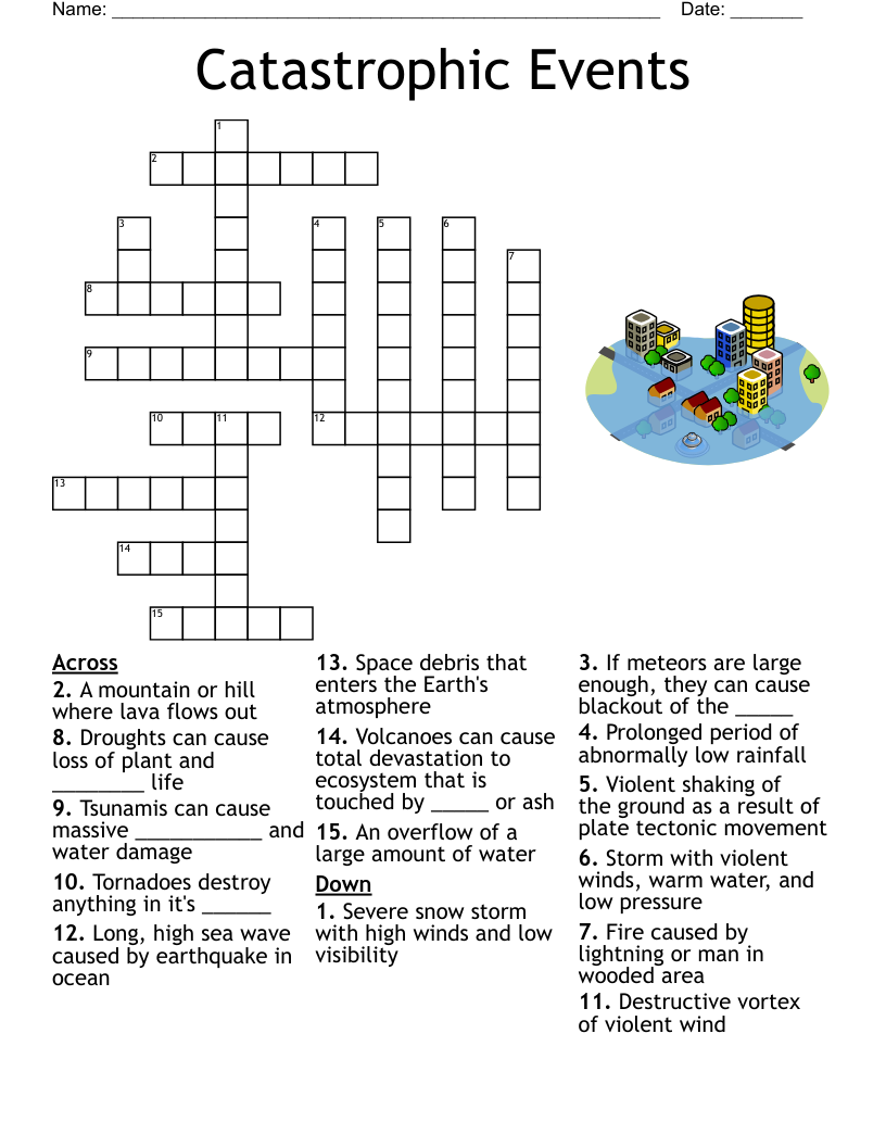 Catastrophic Events Crossword