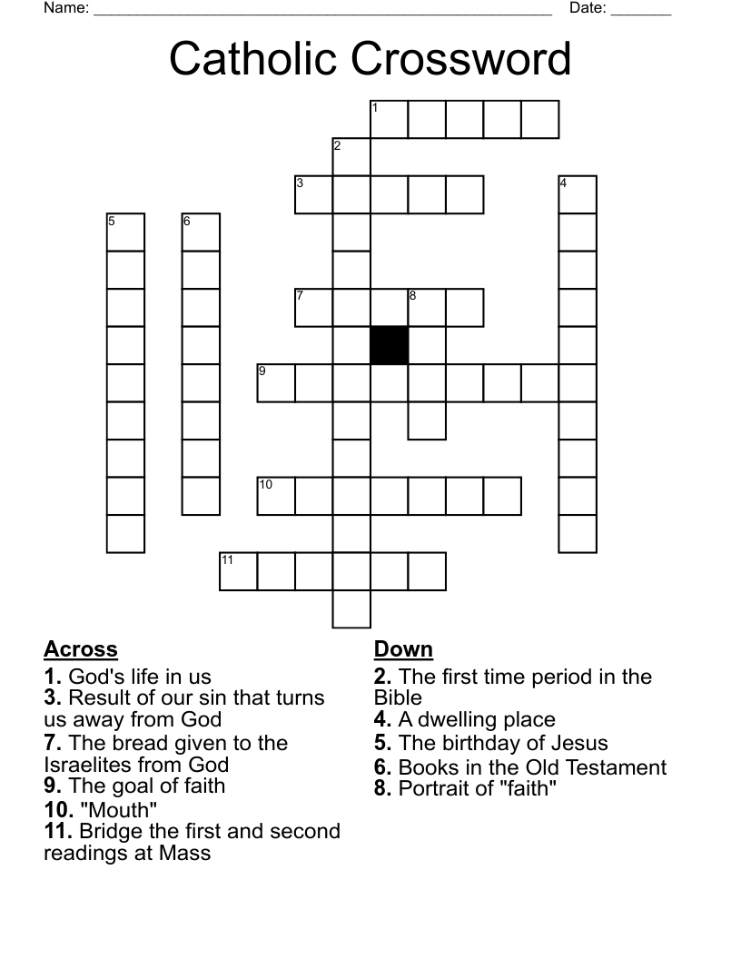 Catholic Crossword