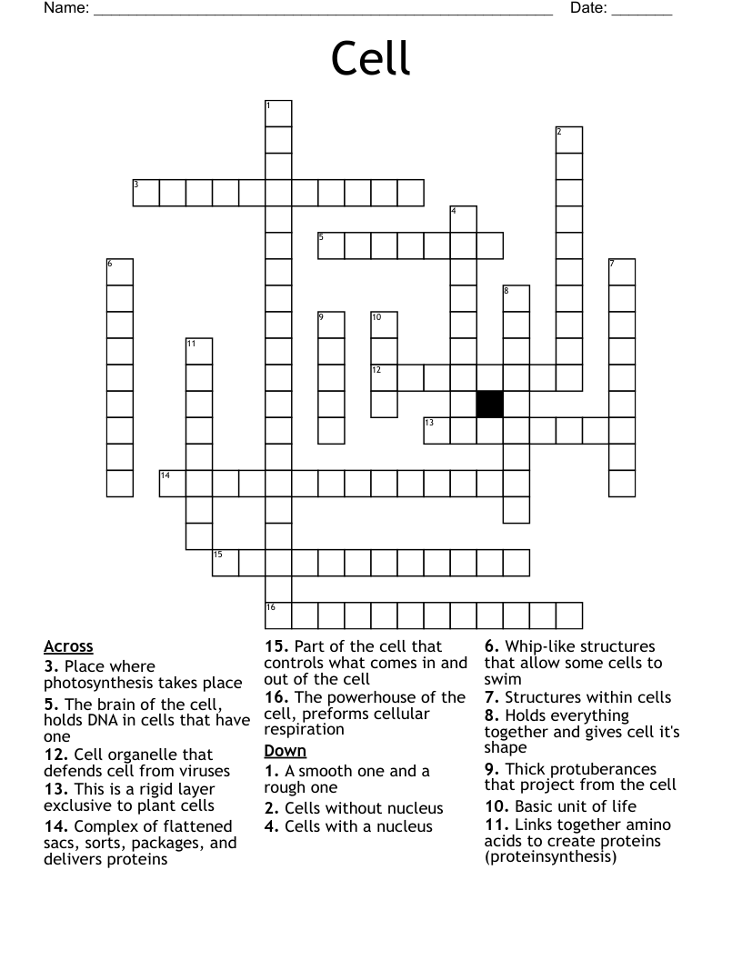 Cell Crossword