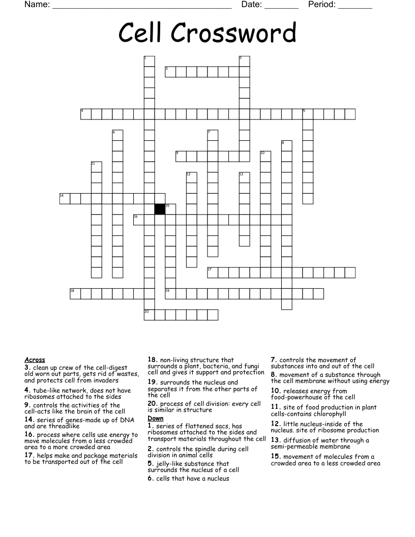 Cell Crossword