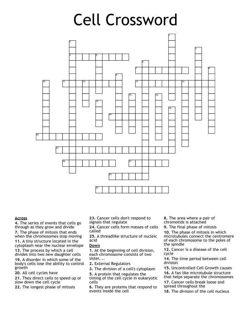 Cell Crossword