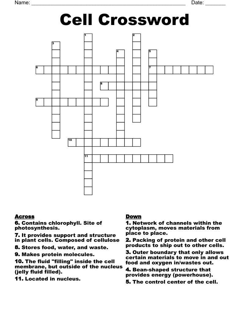 Cell Crossword