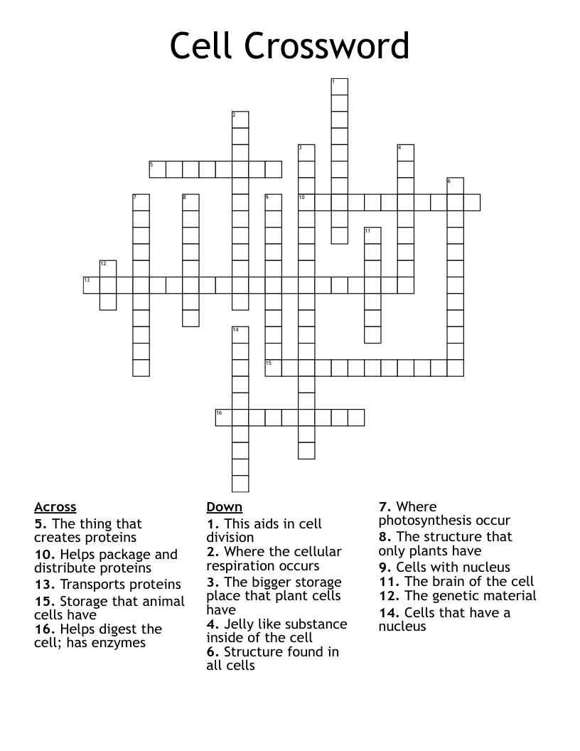 Cell Crossword