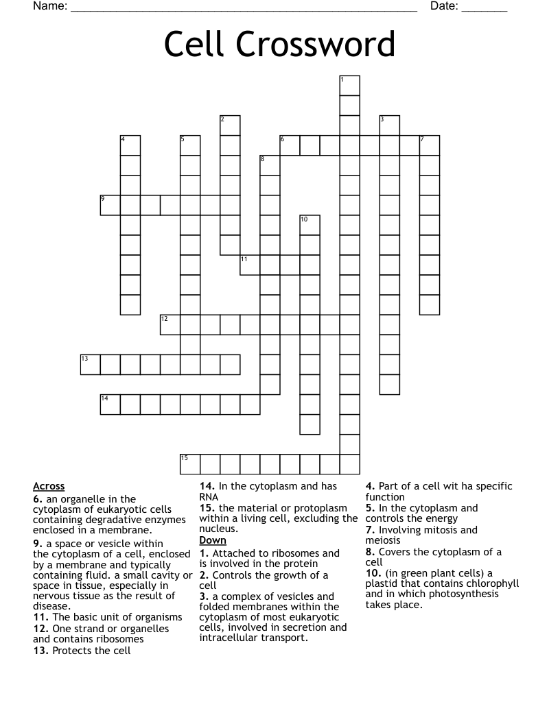 Cell Crossword