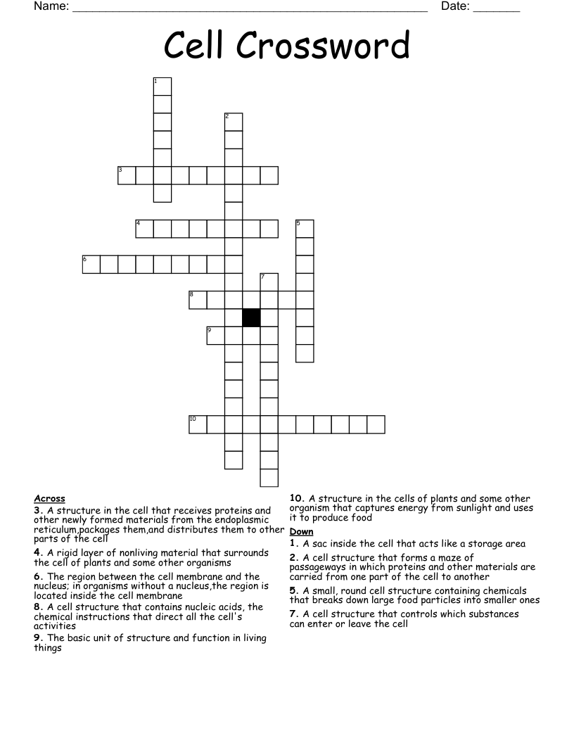 Cell Crossword