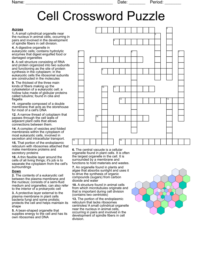 Cell Crossword Puzzle