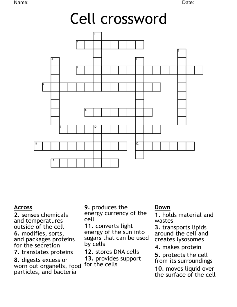 Cell crossword
