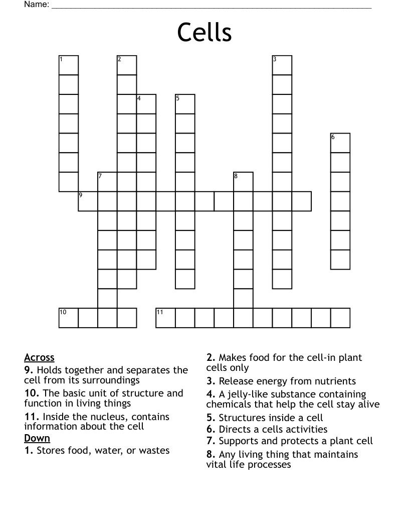 Cells Crossword