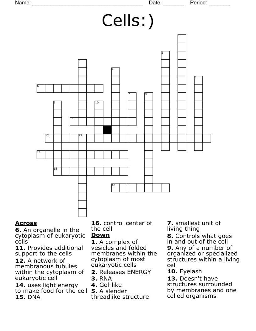 Cells:) Crossword