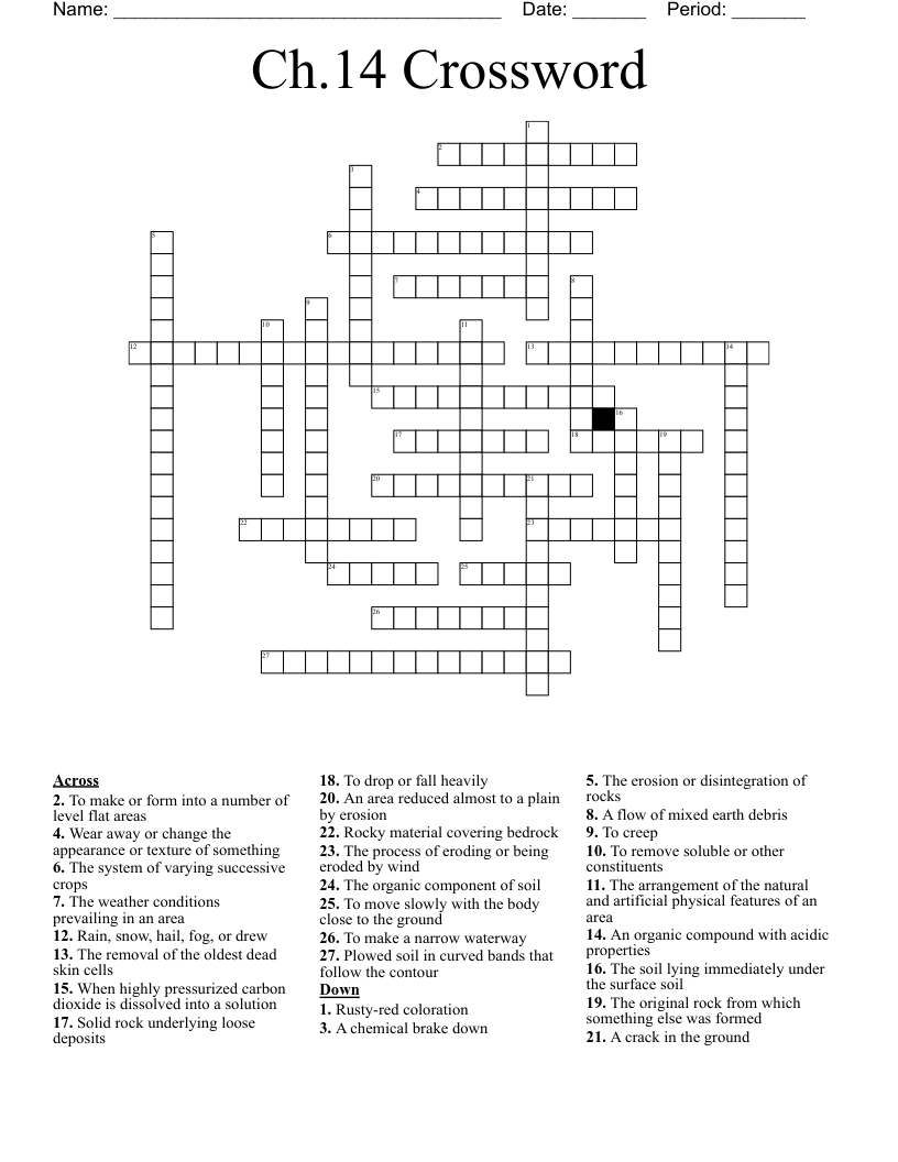 Ch.14 Crossword 