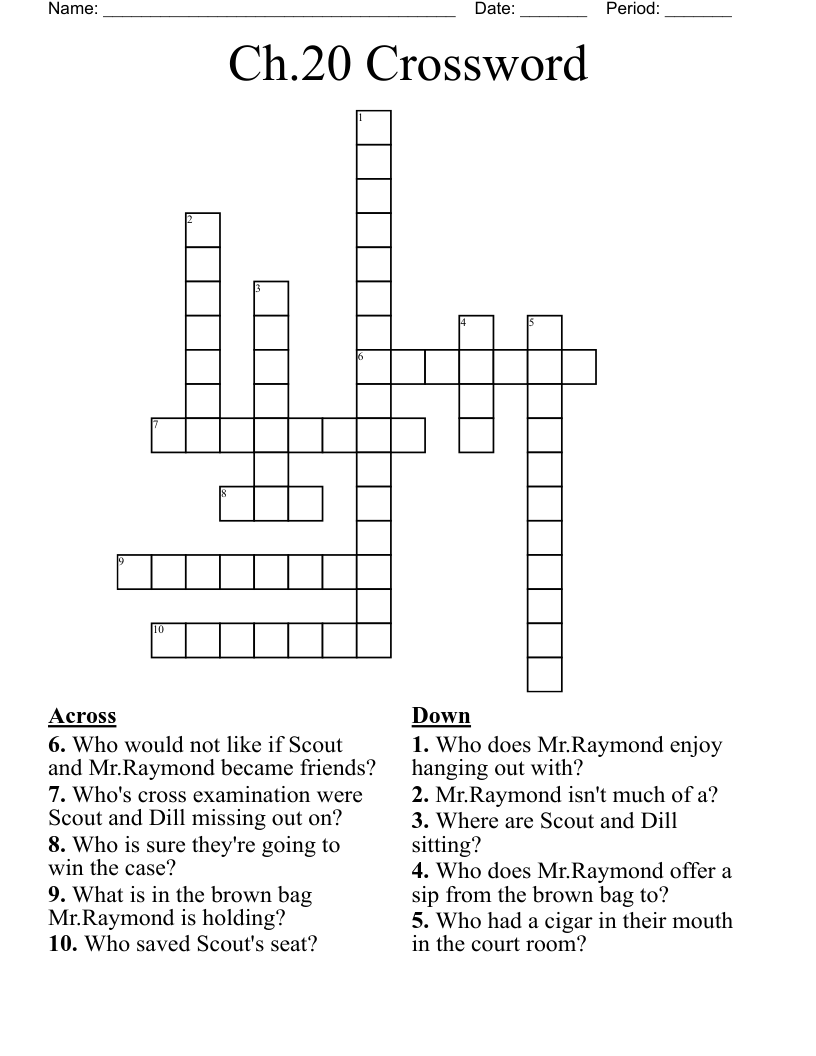 Ch.20 Crossword