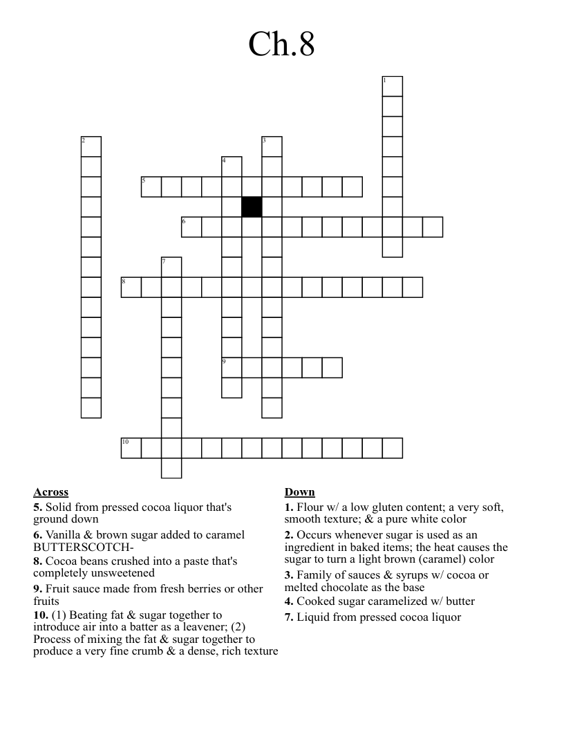 Ch.8 Crossword