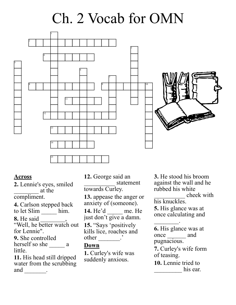 Ch. 2 Vocab for OMN Crossword