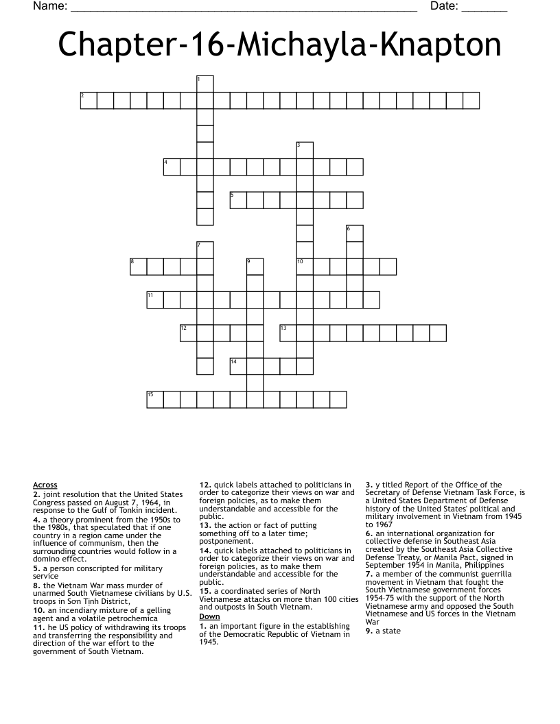 Chapter-16-Michayla-Knapton Crossword