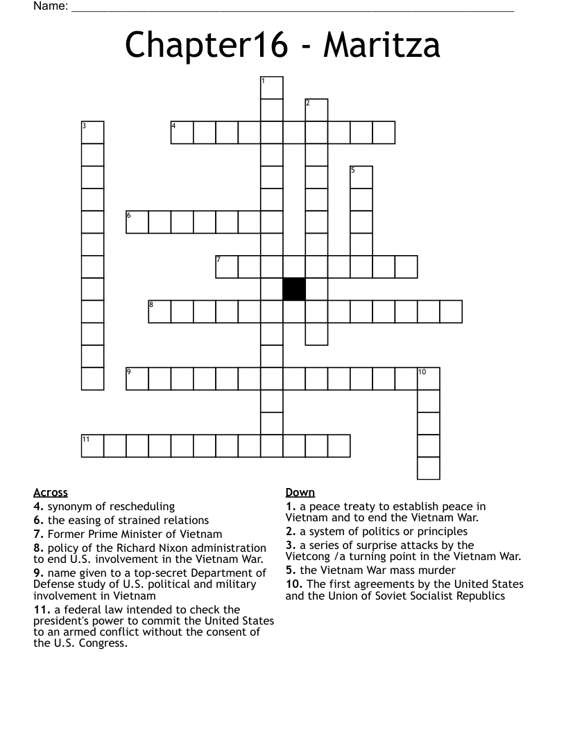 Chapter16 - Maritza Crossword