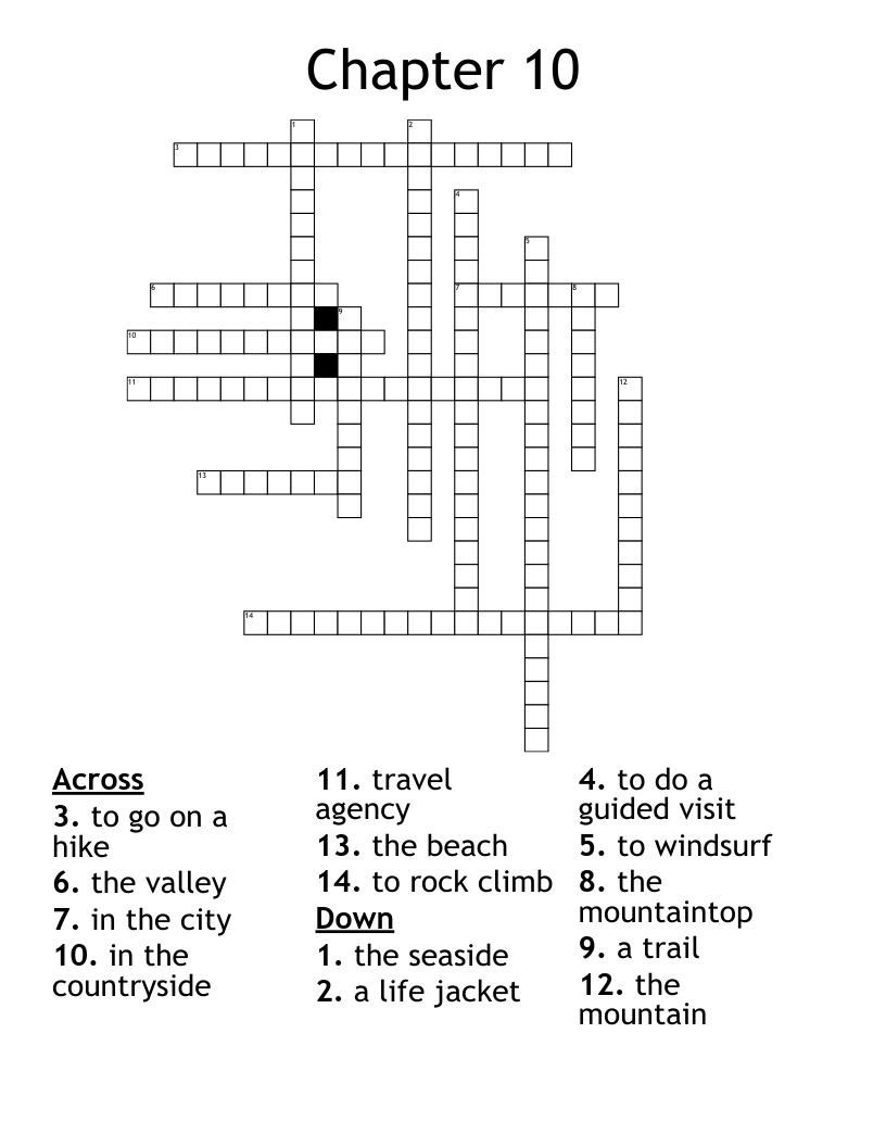Chapter 10 Crossword