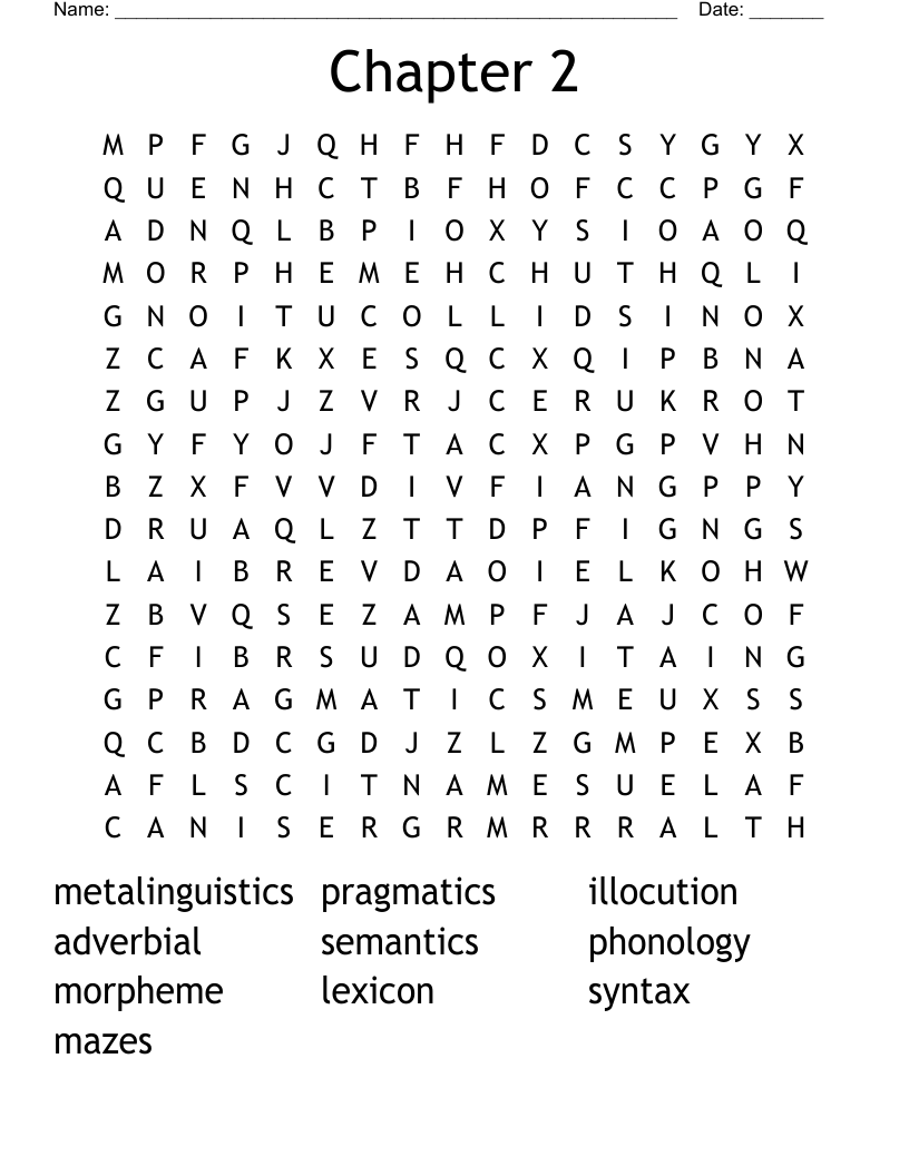 Chapter 2 Word Search
