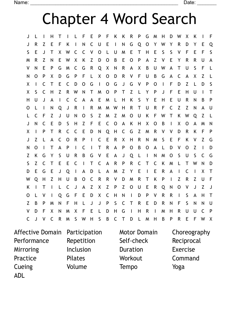 Chapter 4 Word Search