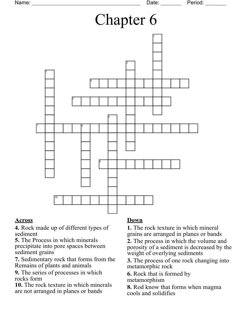 Chapter 6 Crossword