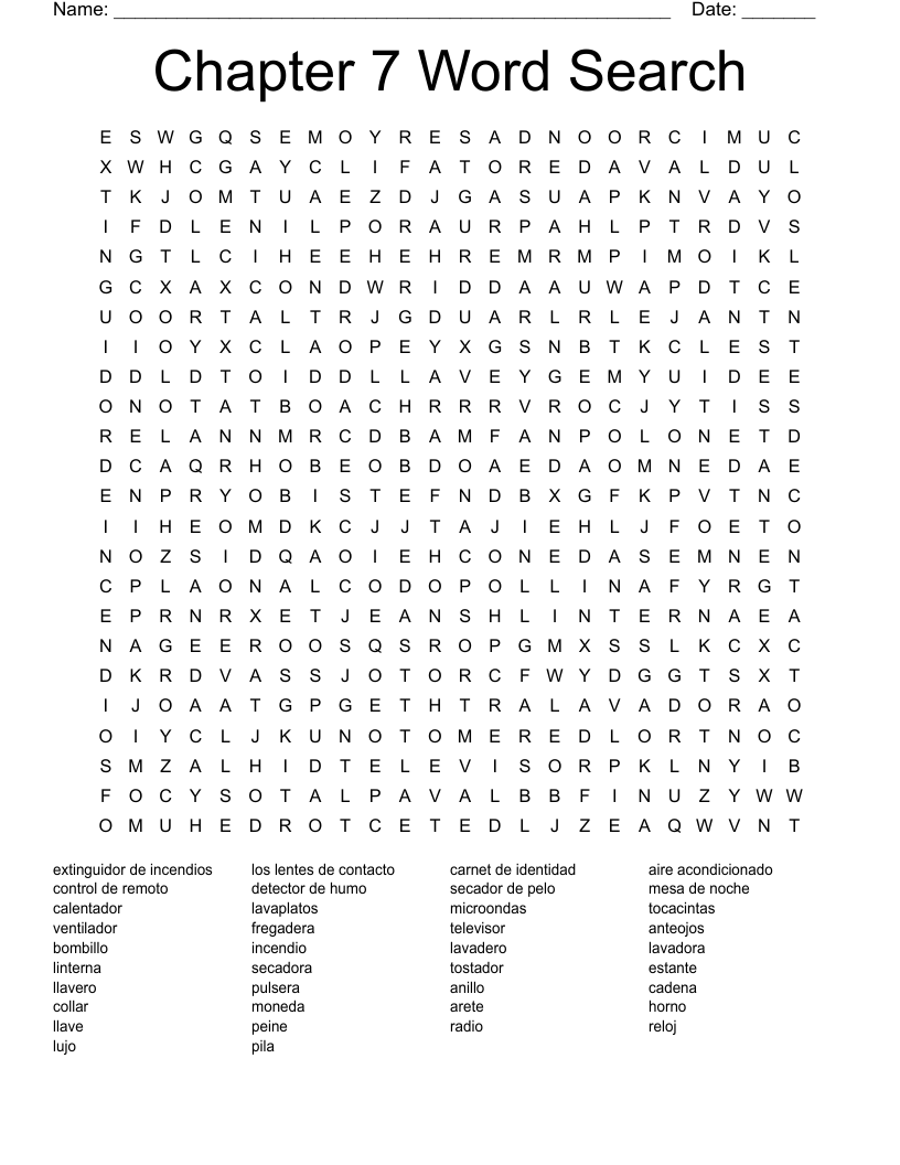 Chapter 7 Word Search