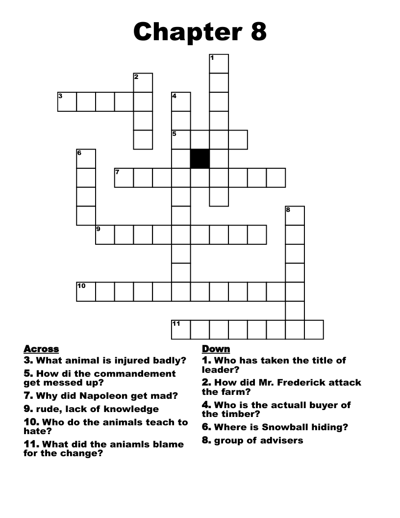 Chapter 8 Crossword