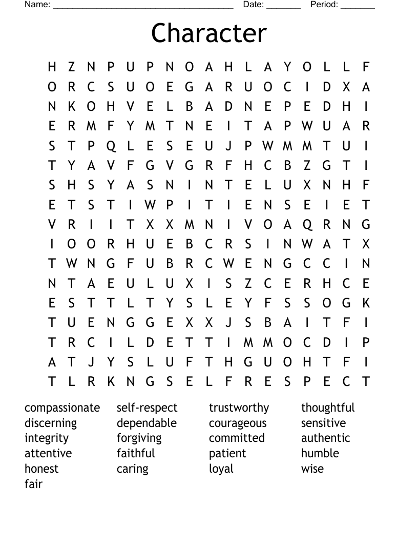 Character Word Search