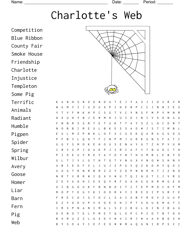 Charlotte's Web Word Search
