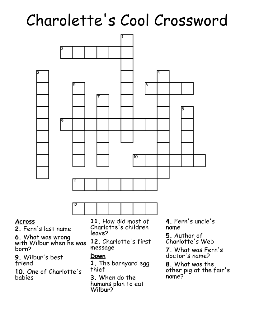 Charolette's Cool Crossword