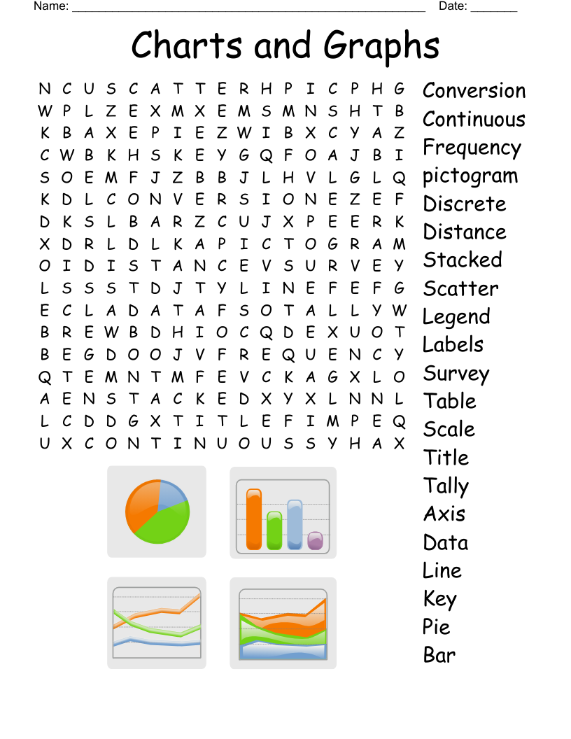 Charts and Graphs Word Search