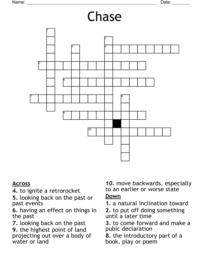 Chase Crossword