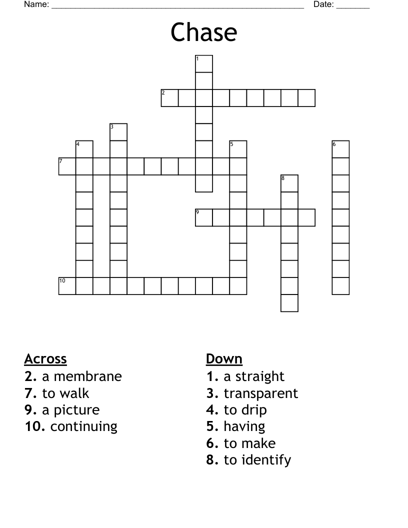 Chase Crossword
