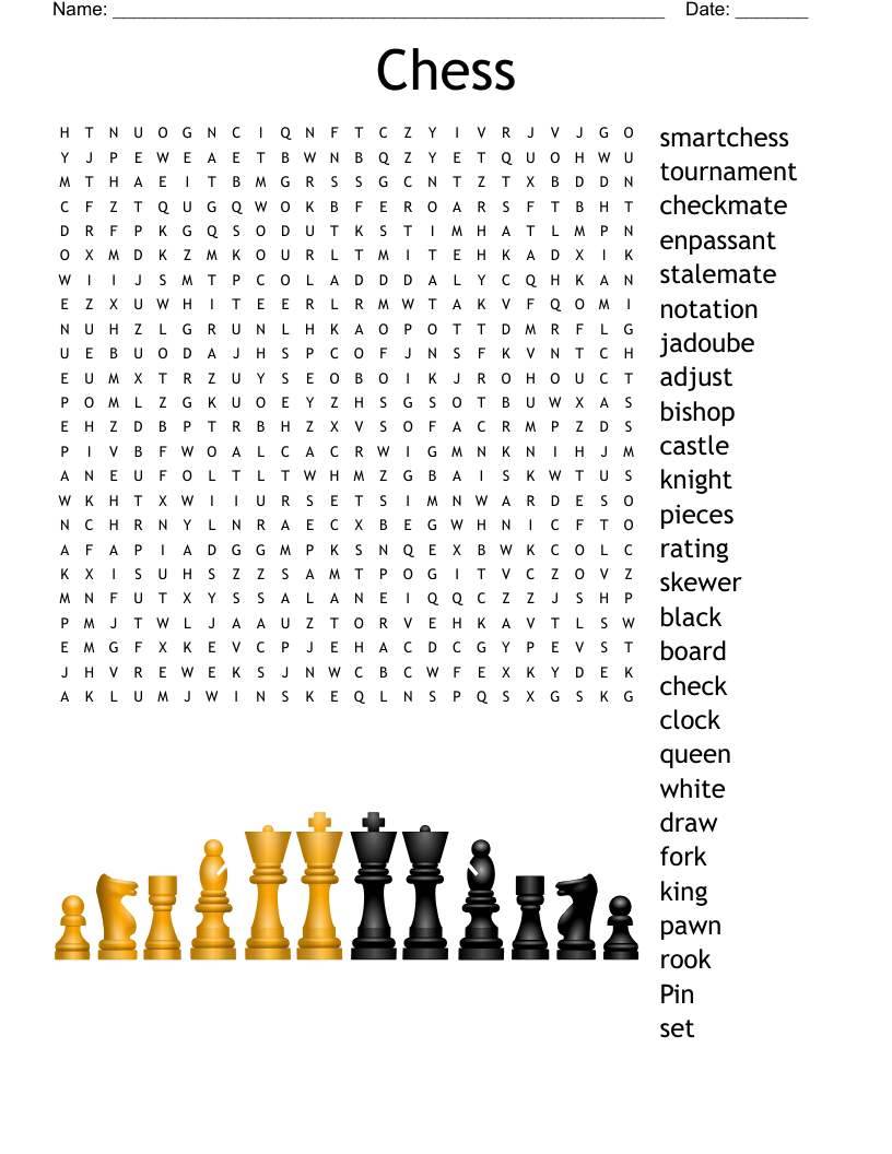 Chess Word Search