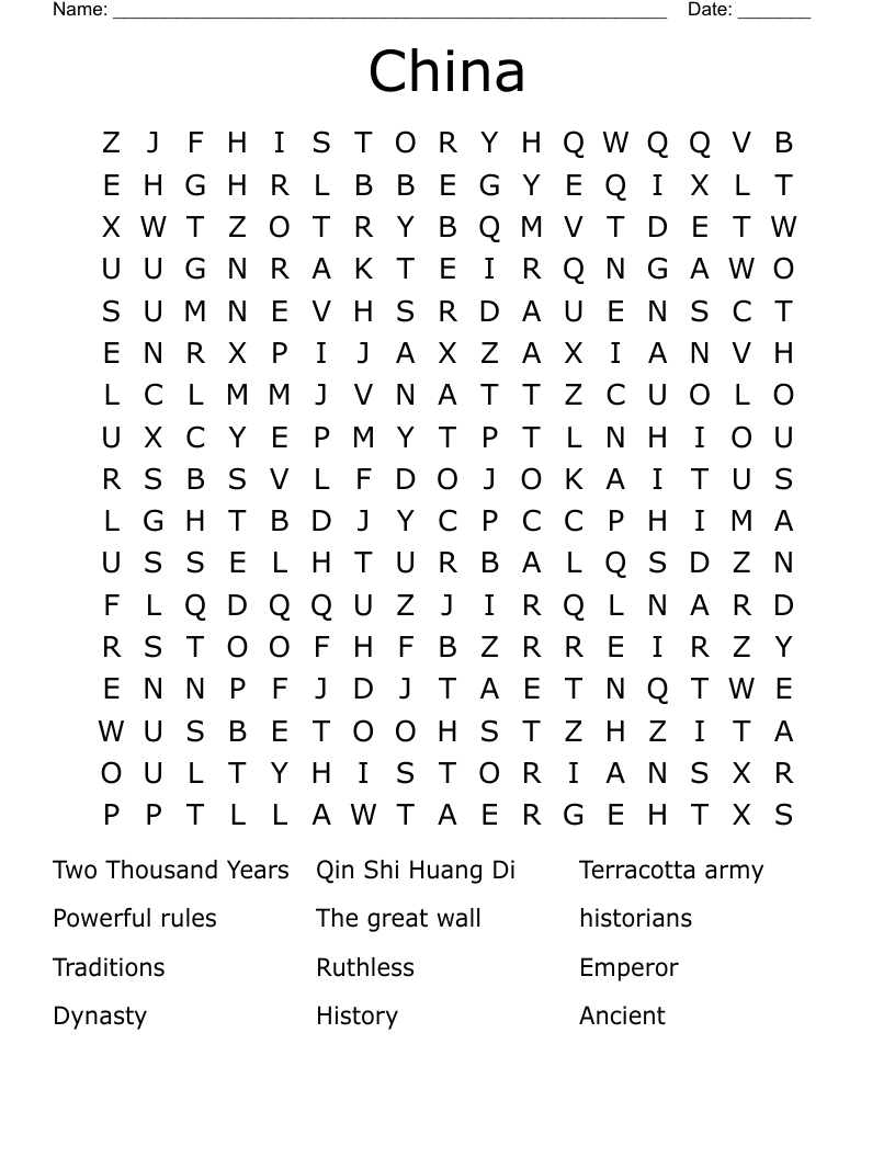 China Word Search