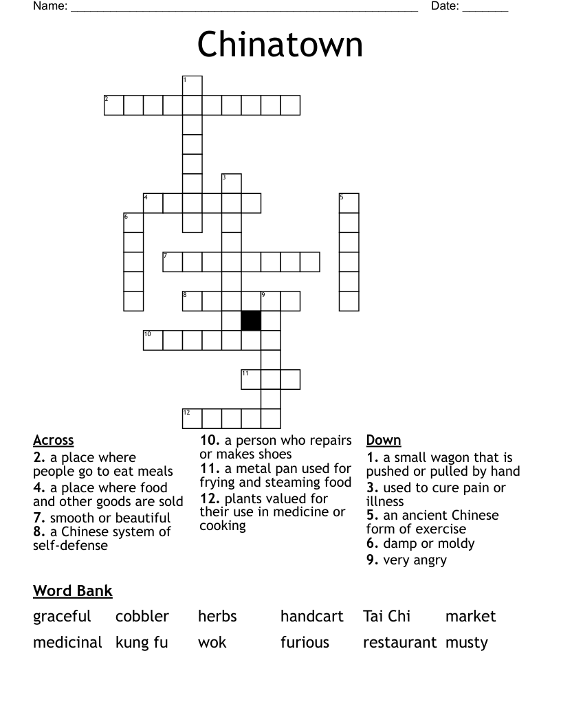 Chinatown Crossword