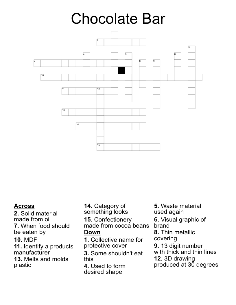 Chocolate Bar Crossword