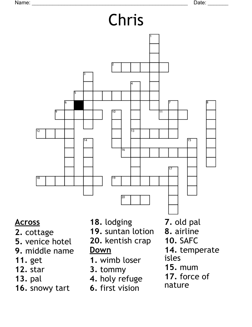 Chris Crossword