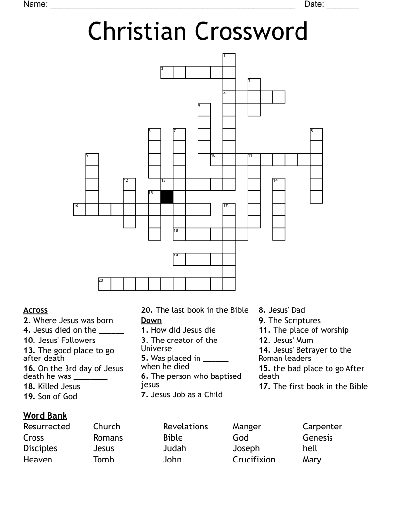 Christian Crossword