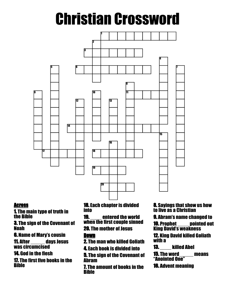 Christian Crossword 