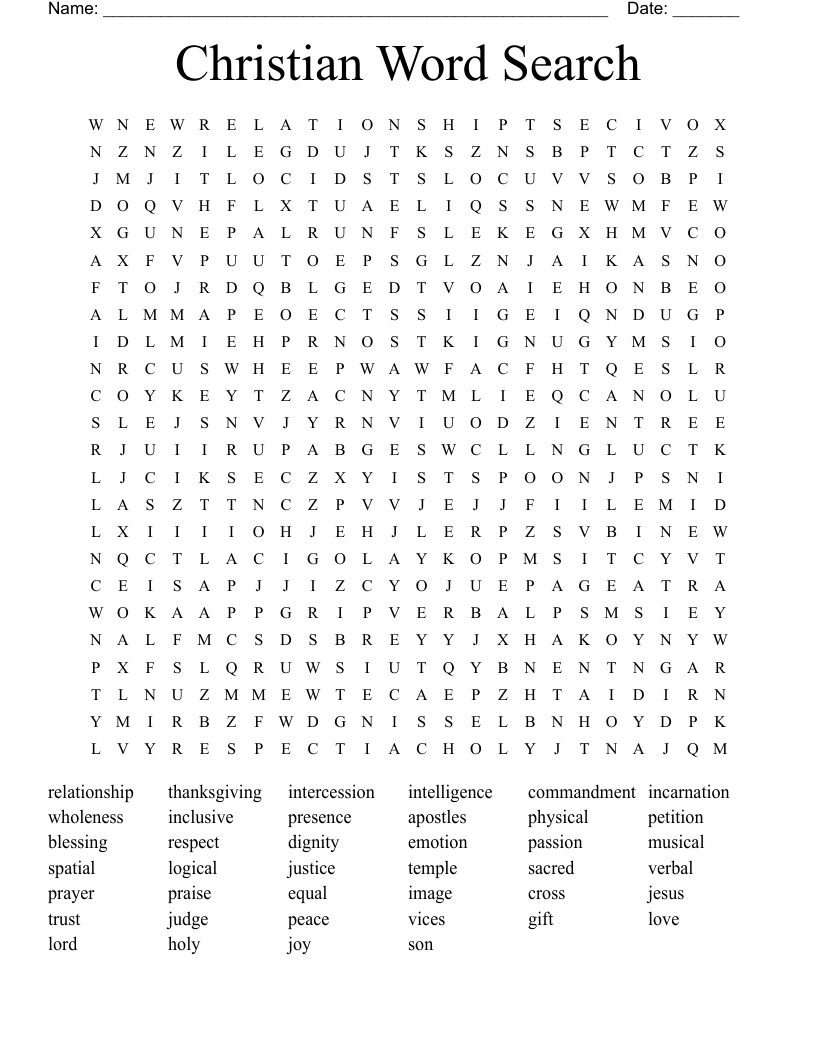 Christian Word Search
