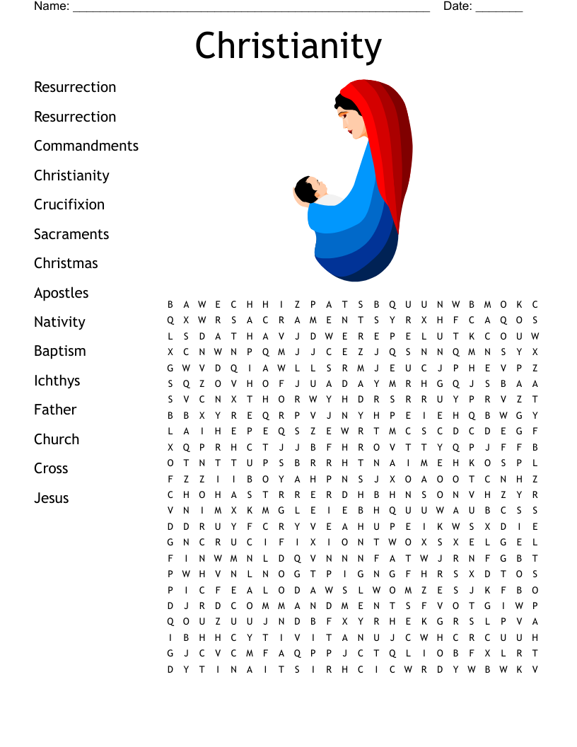 Christianity Word Search