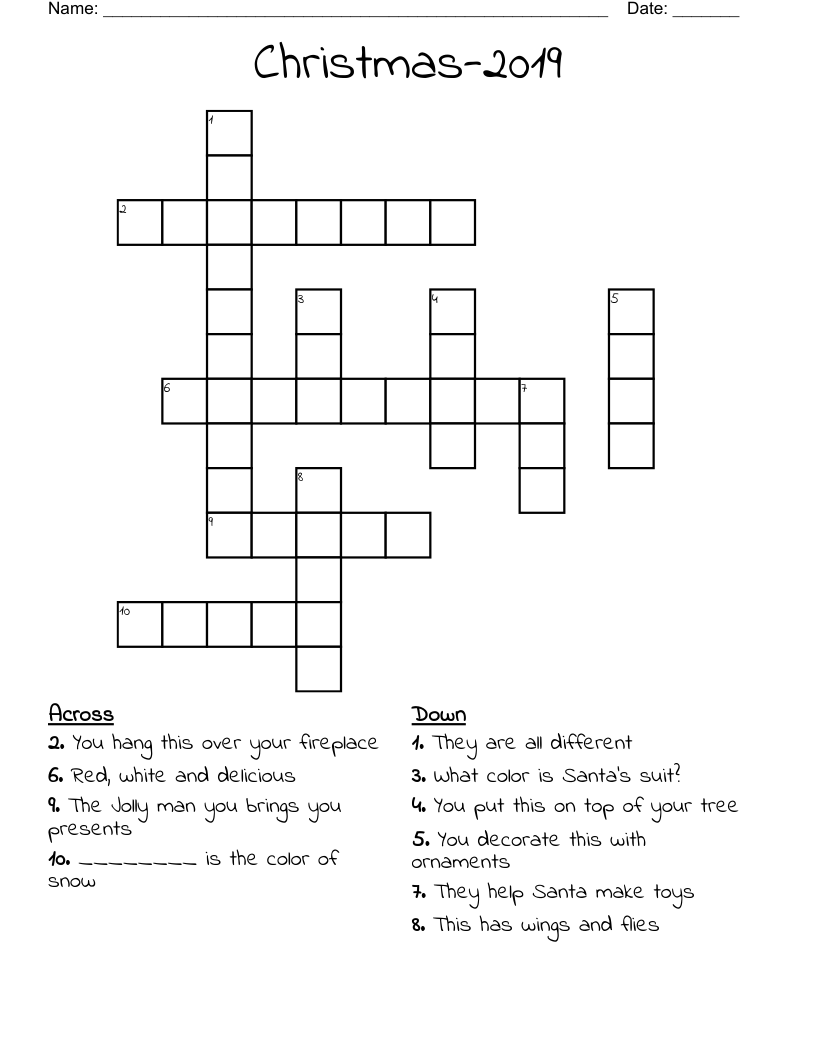 Christmas-2019 Crossword