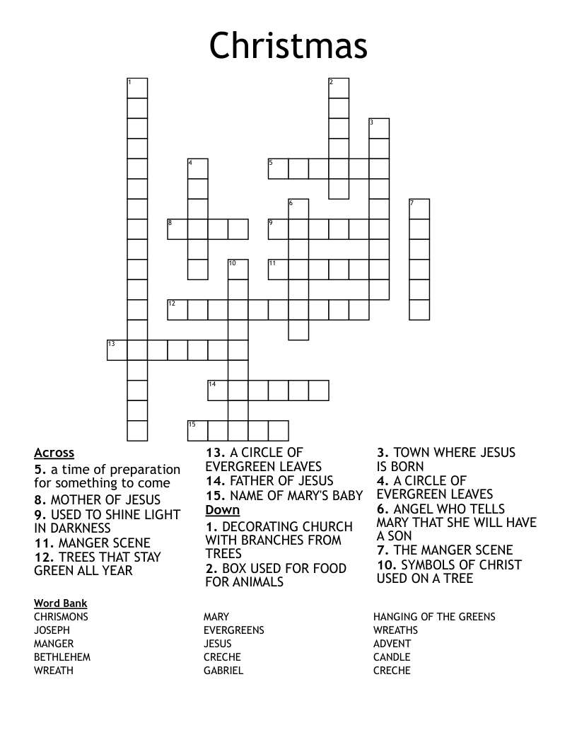 Christmas Crossword
