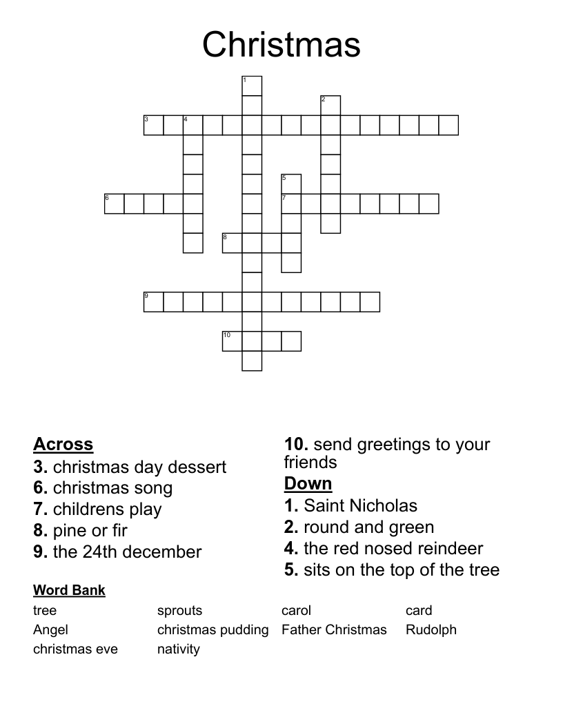 Christmas Crossword