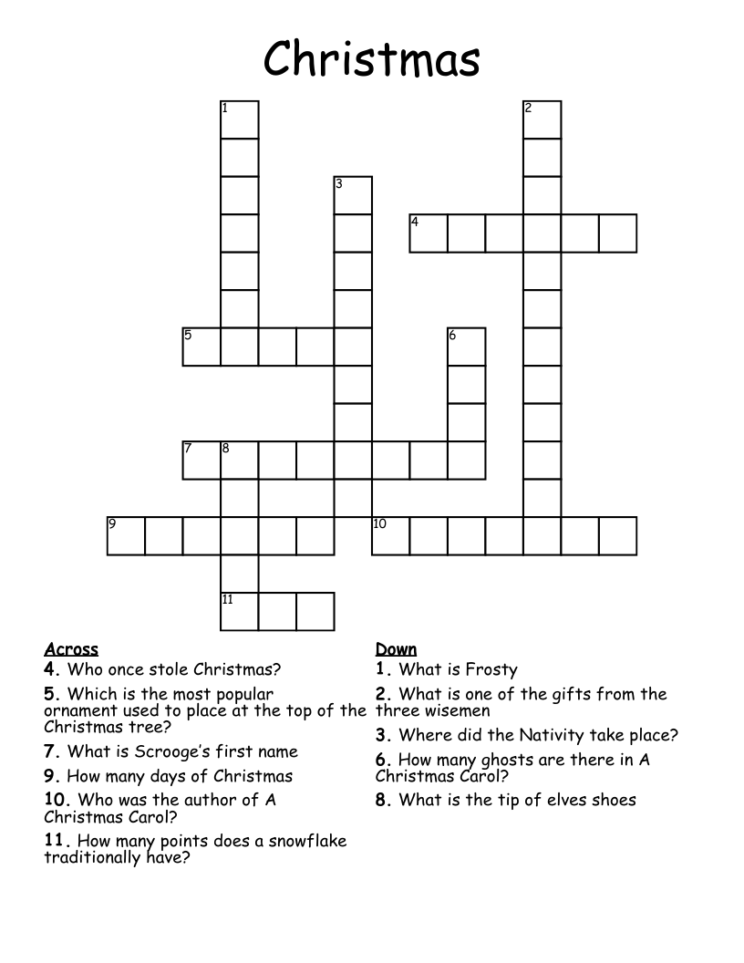 Christmas Crossword