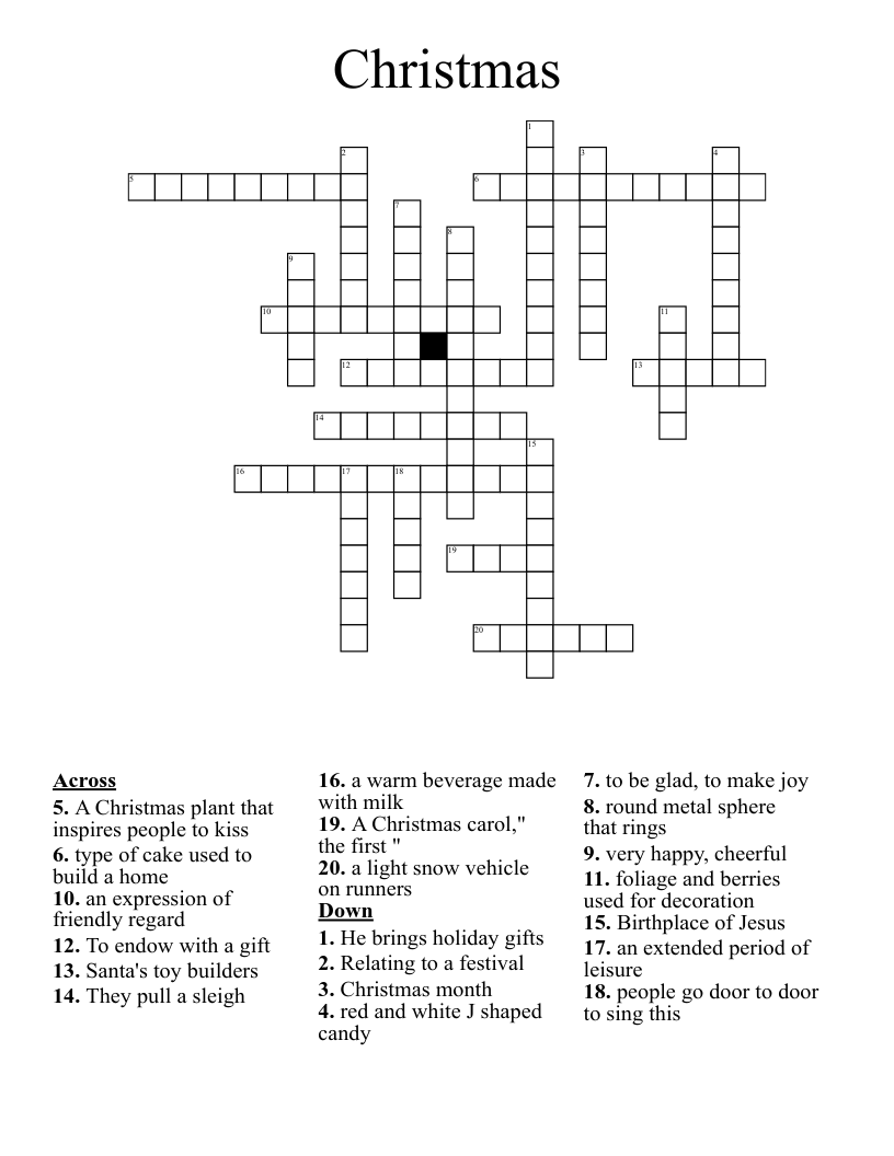 Christmas Crossword