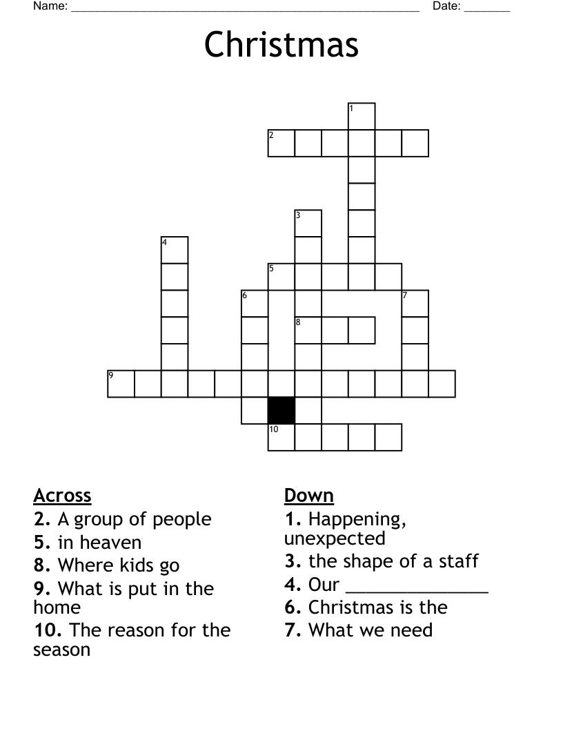 Christmas Crossword