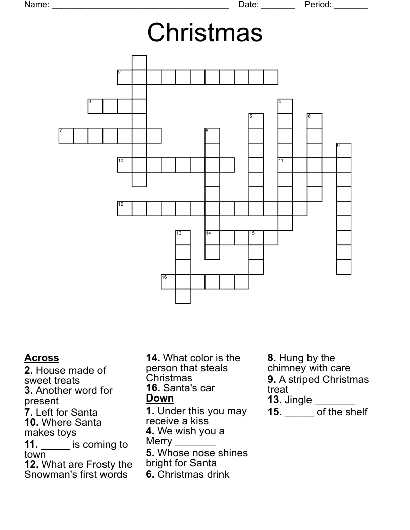 Christmas Crossword