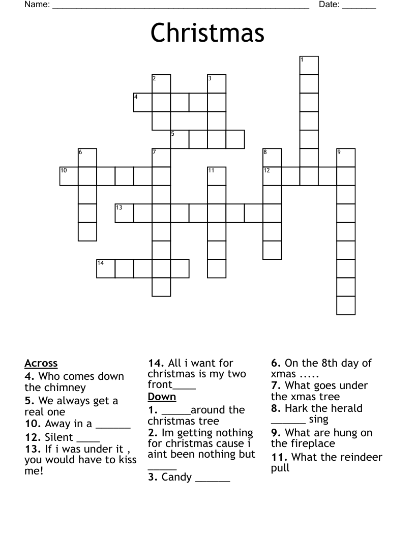 Christmas Crossword