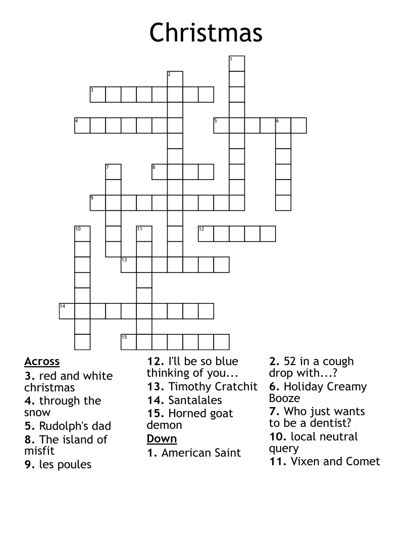 Christmas Crossword
